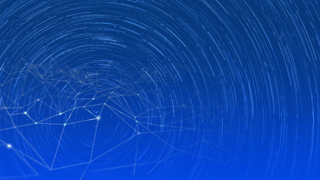 An image of the night sky from the perspective of Earth to illustrate the variety and number of offensive security testing tools.