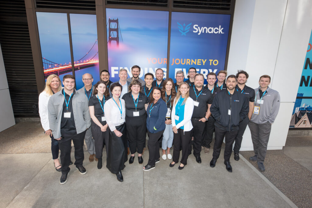 Synack team in front of Fogo de Chao in San Francisco