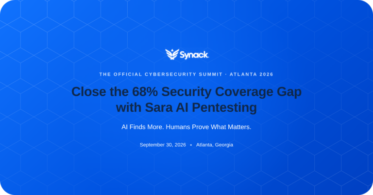 Meet with Synack at The Official Cybersecurity Summit: Atlanta