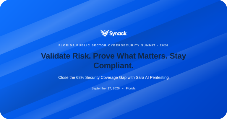 Meet Synack at GovTech’s Florida Public Sector Cybersecurity Summit
