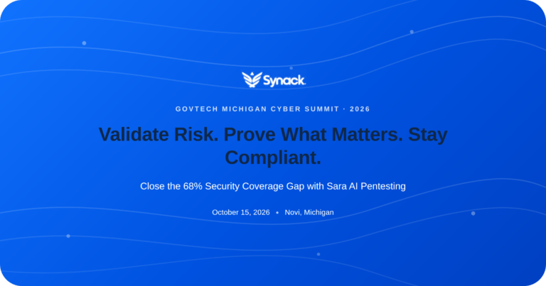 Join Synack at the GovTech Michigan Cyber Summit