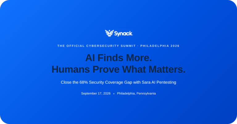 Meet Synack at The Official Cybersecurity Summit in Philadelphia