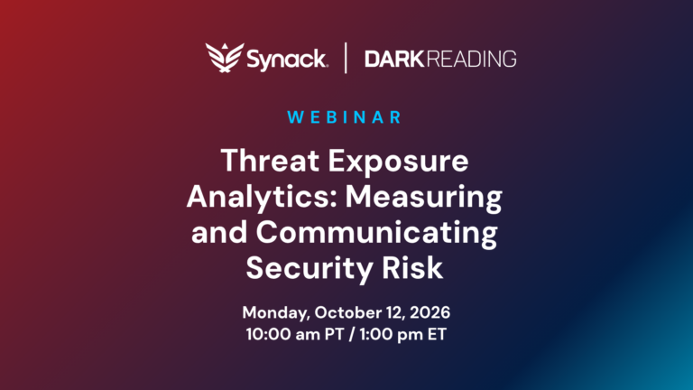Webinar: Threat Exposure Analytics: Measuring and Communicating Security Risk