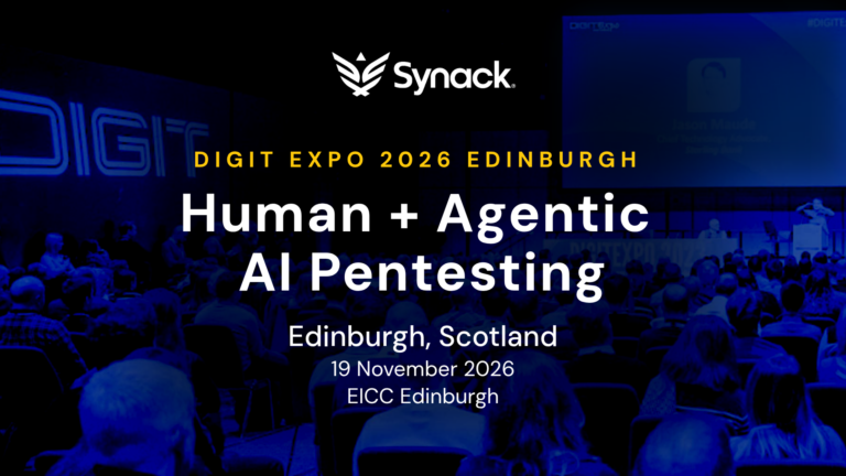 Visit Synack at DIGIT Expo in Edinburgh on 19 November