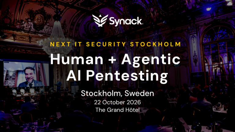 Join Synack at Next IT Security in Stockholm